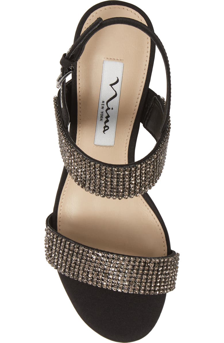 Nina Naomi Crystal Embellished Sandal, Alternate, color,