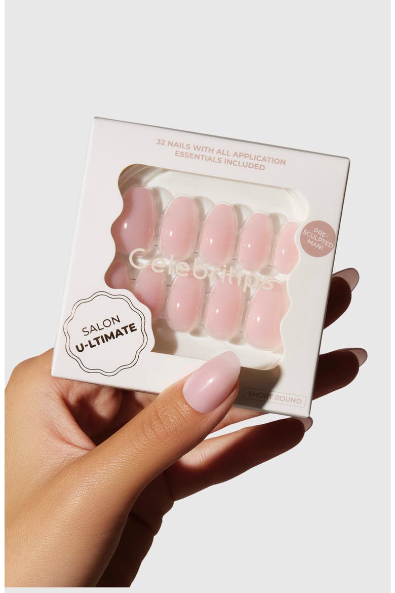Salon U-ltimate Short Almond Press-On Nails, Alternate, color, SHORT ROUND