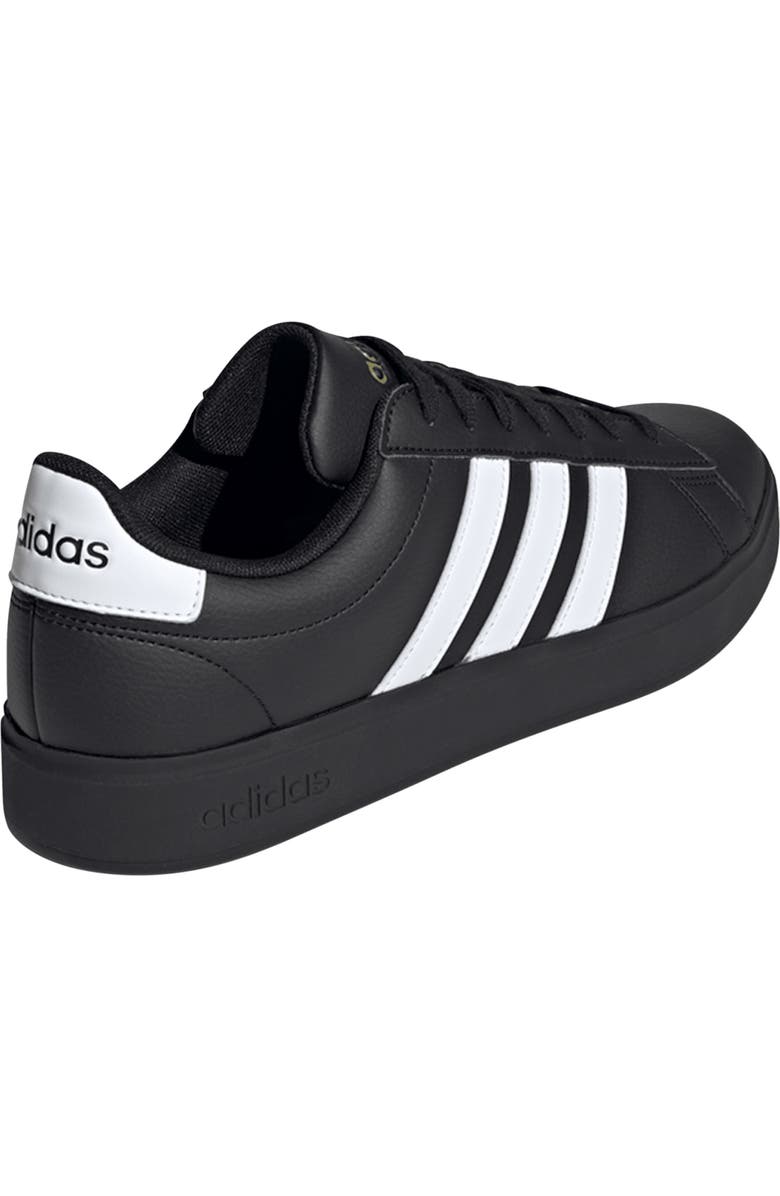 adidas Grand Court 2.0 Sneaker, Alternate, color, Black/ White/ Gold Metallic