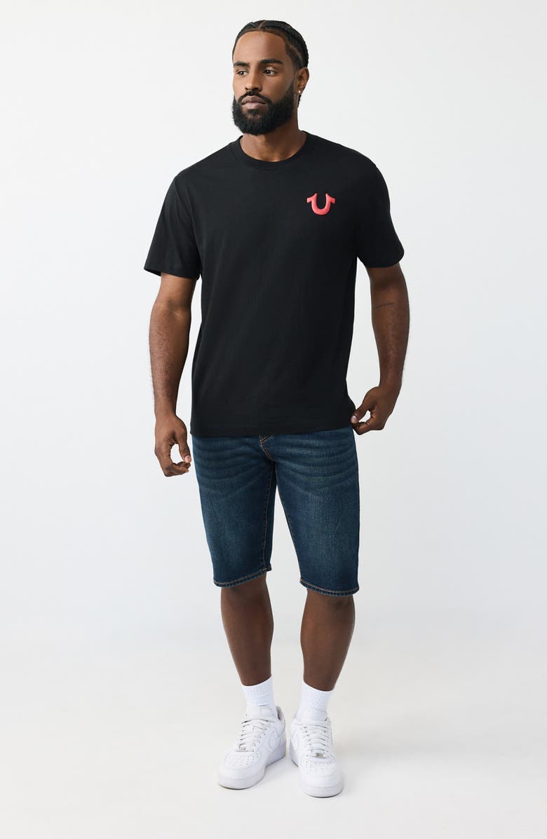 True Religion Retro Logo T-Shirt, Alternate, color, Jet Black