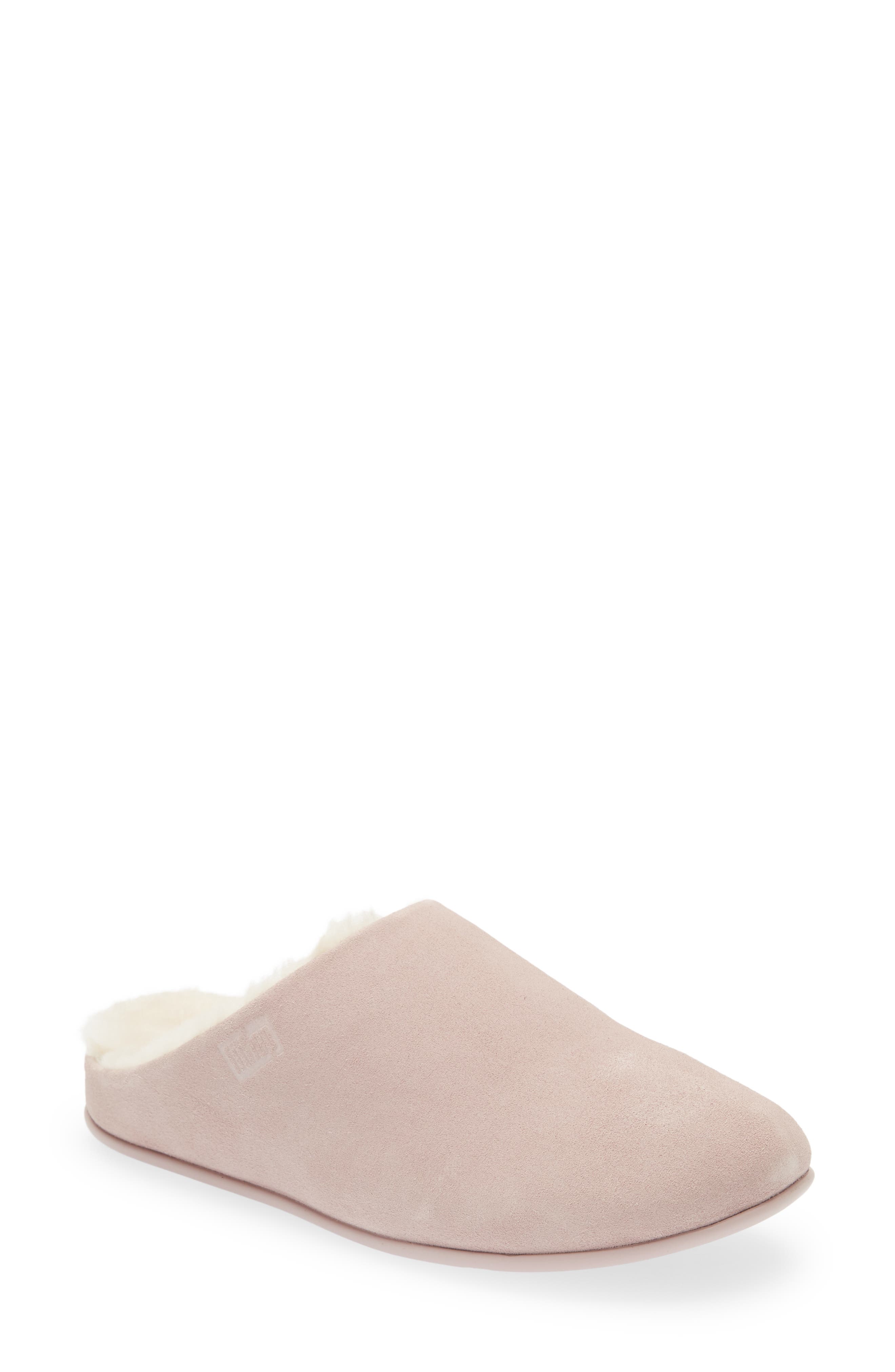 Chrissy Genuine Shearling Lined Mule, Main, color, SOFT LILAC