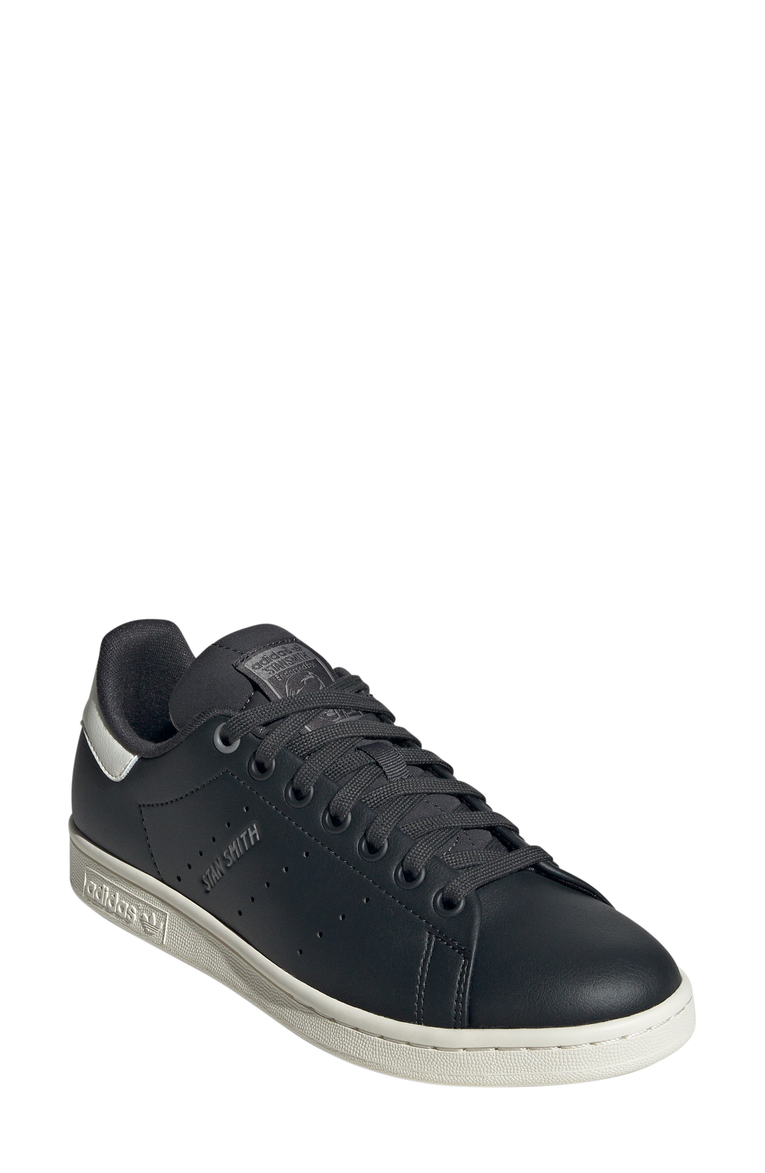 Primegreen Stan Smith Sneaker, Main, color, CARBON/ OFF WHITE/ GREY