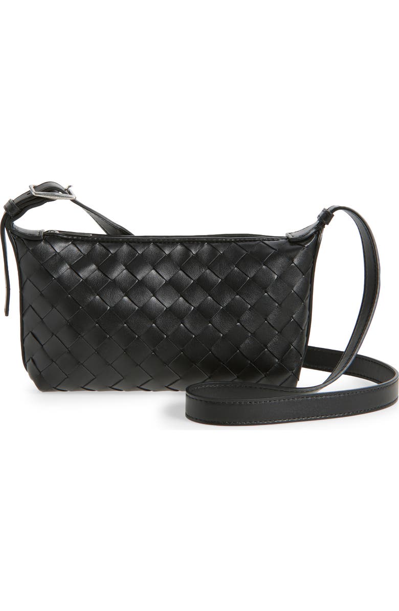 Bottega Veneta Traveler Avenue Intrecciato Leather Crossbody Bag, Main, color,