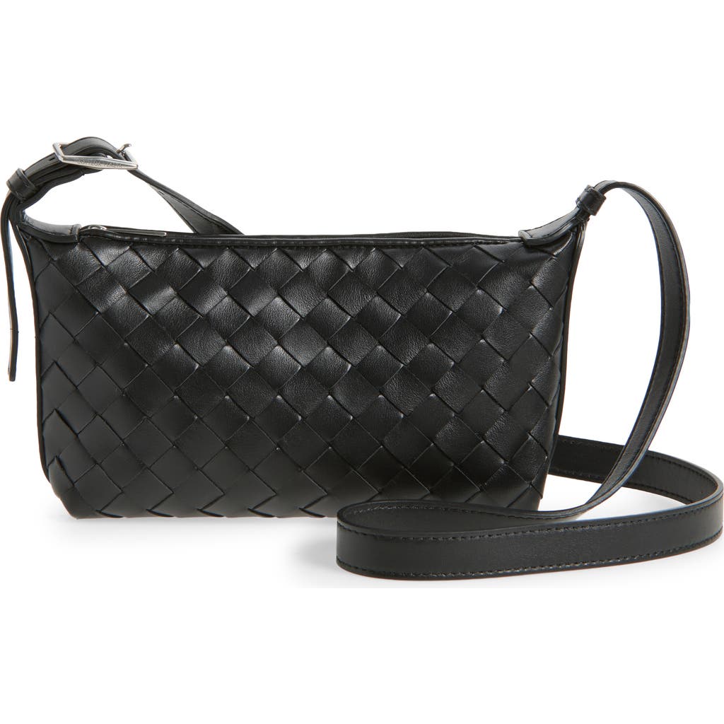 Bottega Veneta Traveler Avenue Intrecciato Leather Crossbody Bag In Multi