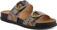 L'Artiste by Spring Step Glaze Platform Slide Sandal