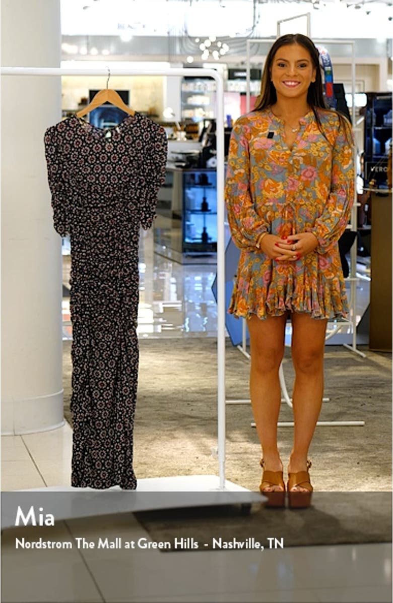 Briella Floral Side Slit Dress, sales video thumbnail