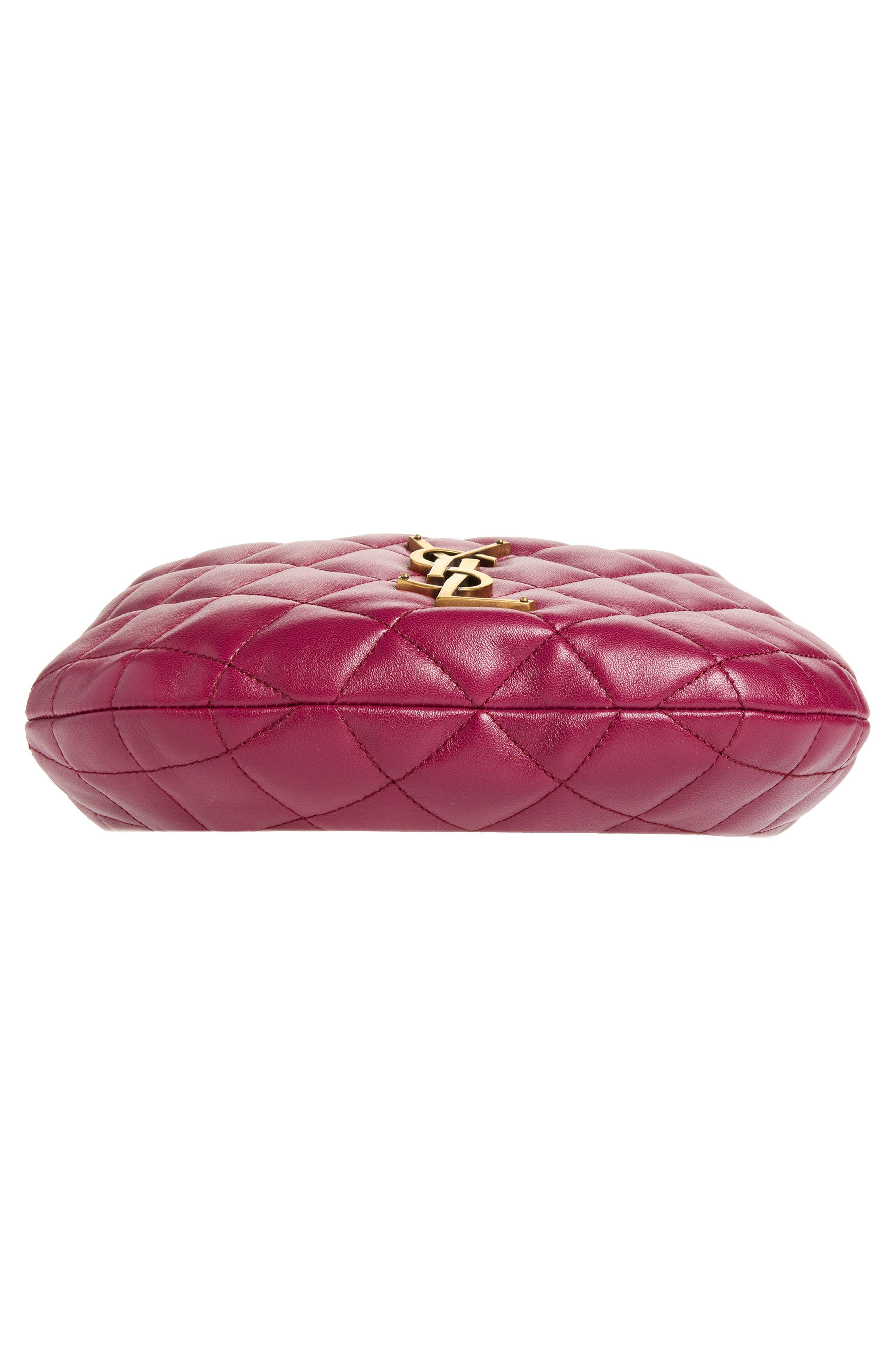 Baby Icare Quilted Leather Hobo Bag, Alternate, color, DEEP FUCHSIA