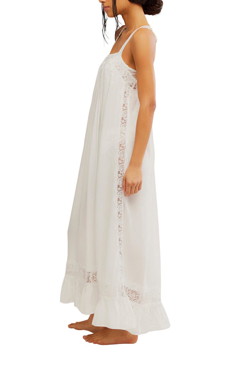 Free People Kiss Me Later Slipdress, Alternate, color, Clean Ivory