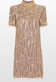Jenny Packham Snapdragon Sequin-Embellished Mini Dress