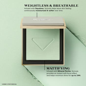 PRADA RESET プレストパウダー グリーン 7g Shop Prada Reset Rebalancing Setting Powder | Prada Beauty