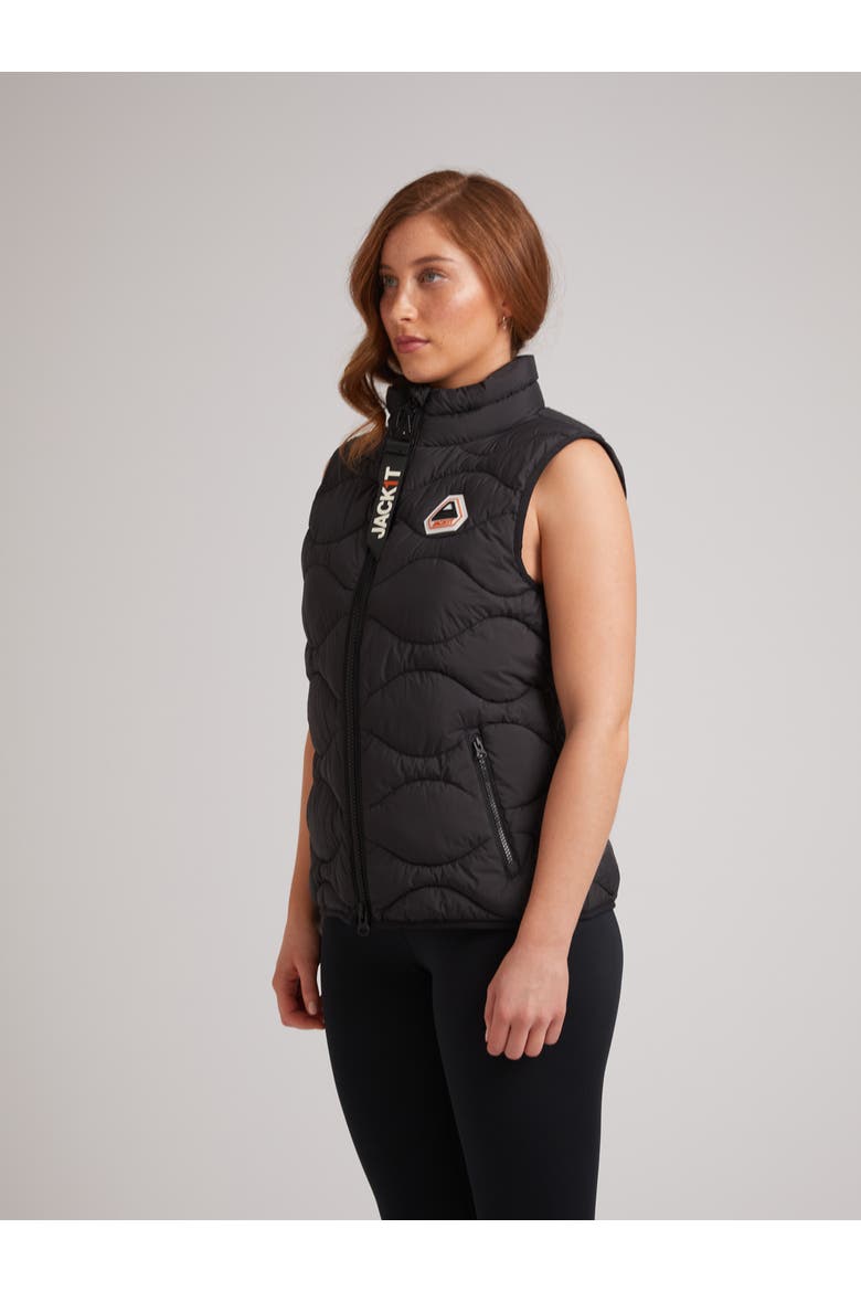 Orb1T High Neck Gilet, Alternate, color, BLACK