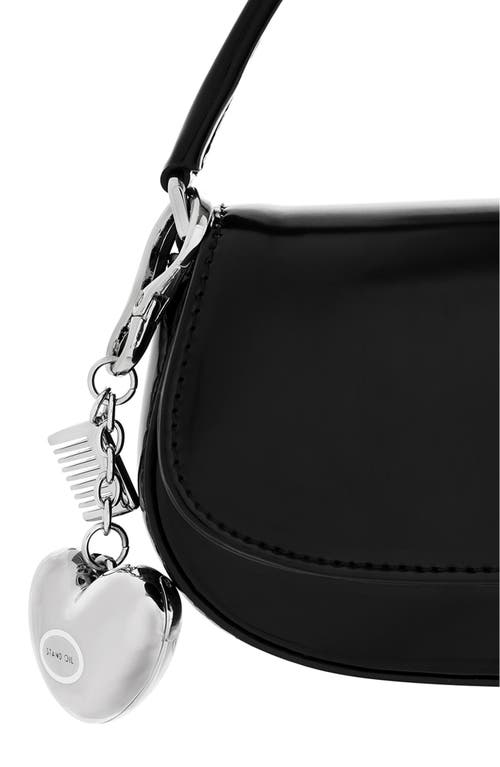 Stand Oil Heart Mirror Key Ring In Silver