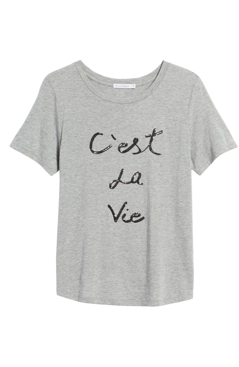 SOUTH PARADE C'est la Vie Tee, Alternate, color,
