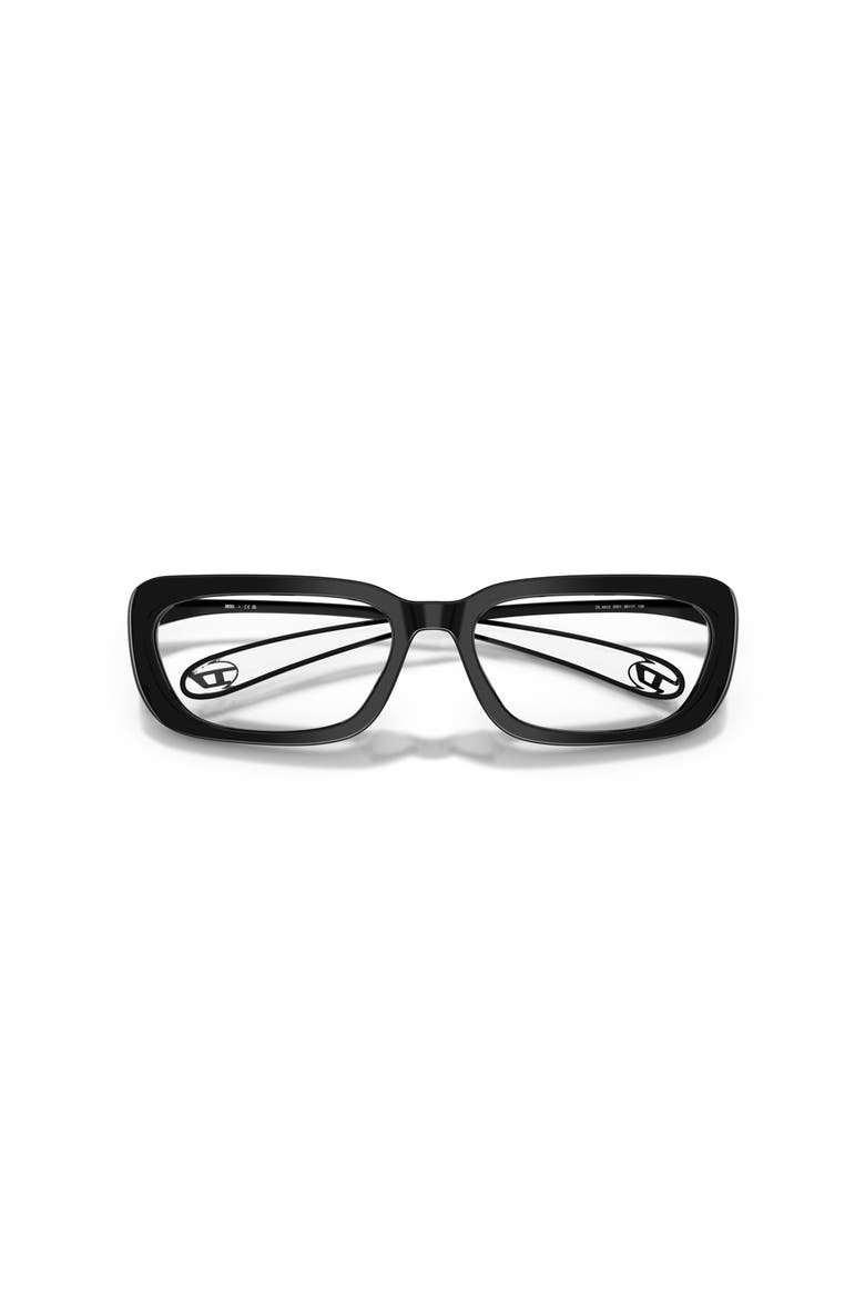 54mm Rectangle optical glasses, Alternate, color, Black