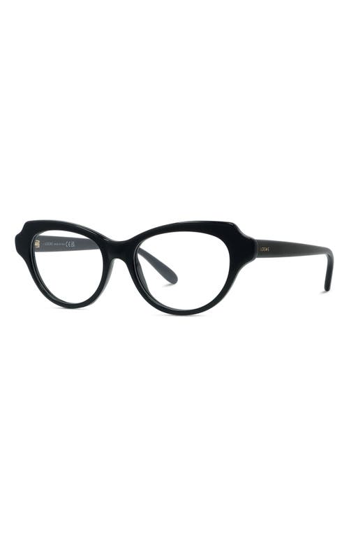 Loewe Slim 52mm Geometric Optical Glasses In Black