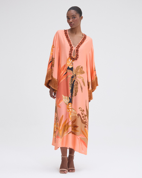 Patbo Bananier Caftan In Peach