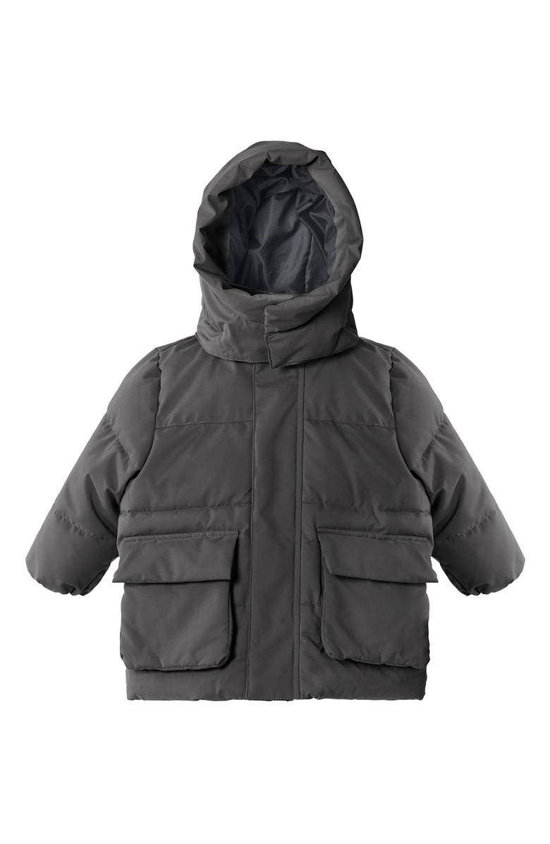 7 A.M. Enfant Kids' Benji Water Repellent Puffer Jacket, Main, color, Smokey