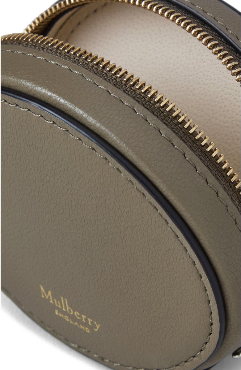 Mulberry Zipped Case Keyring, Alternate, color, Linen Green