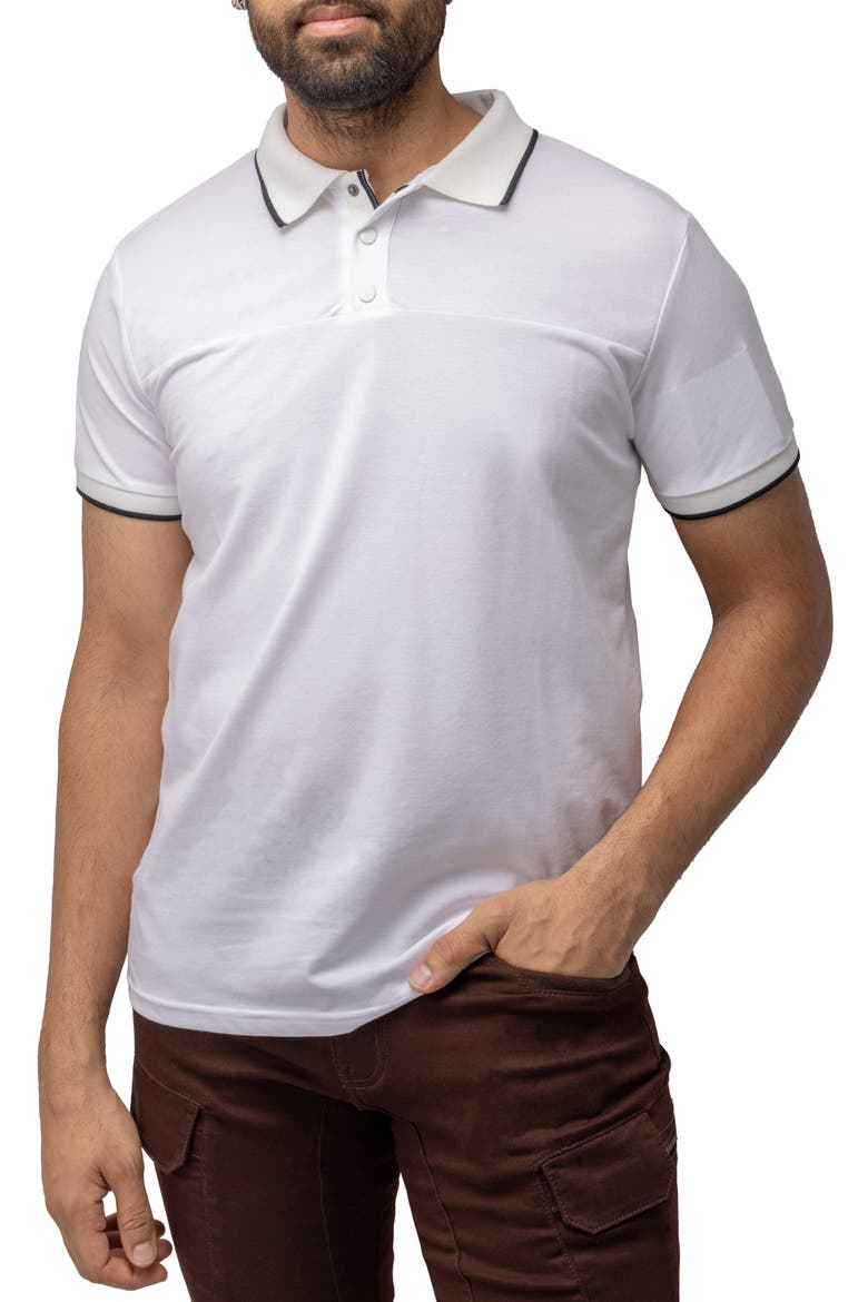 Piqué Polo, Alternate, color, WHITE