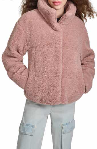 Quilted Faux Fur Short Teddy Jacket