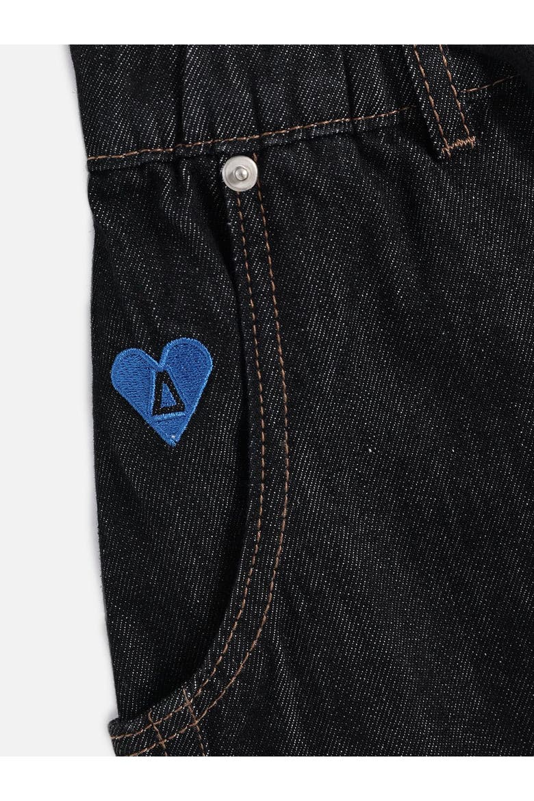 Baggy Longline Jorts, Alternate, color, Black