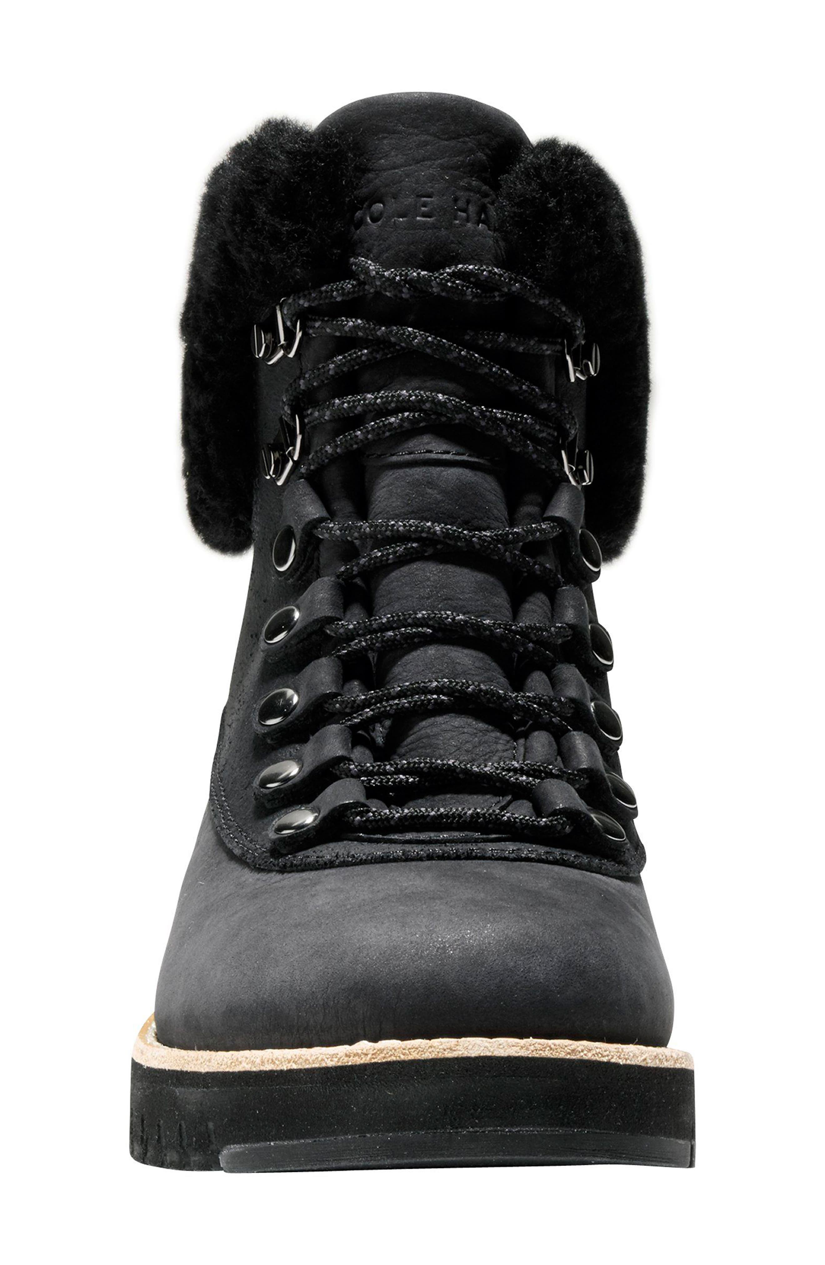 Cole Haan GrandExpløre Genuine Shearling Trim Waterproof Hiker Boot, Alternate, color, 