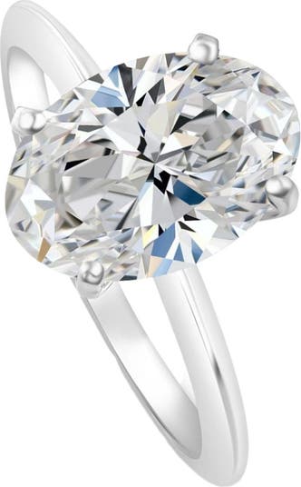 Certified 2.70Ct Oval Diamond Solitaire Engagement Ring 14k Gold Lab Grown