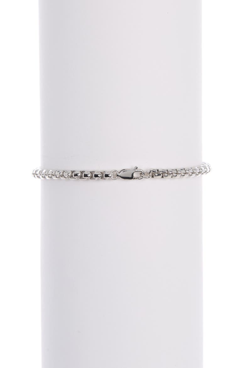 Sterling Silver Bracelet, Alternate, color, BLACK
