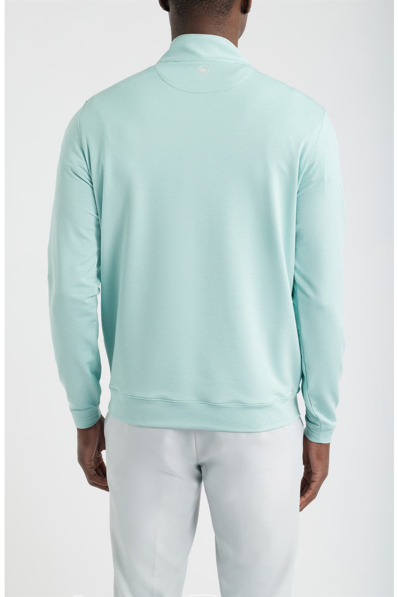 Perth Stripe Quarter Zip Performance Pullover, Alternate, color, FRESH MINT