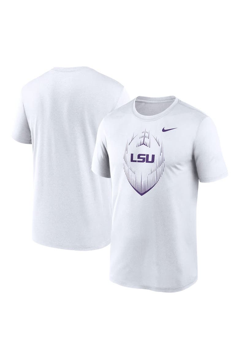 Men's Nike White LSU Tigers Primetime Legend Icon Performance T-Shirt, Main, color, White