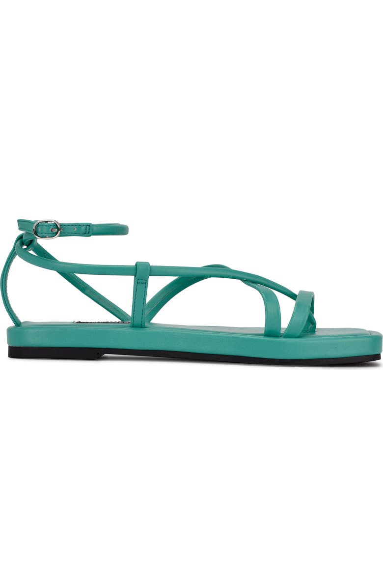 Nine West Waren Strappy Sandal, Alternate, color, Cyan Green