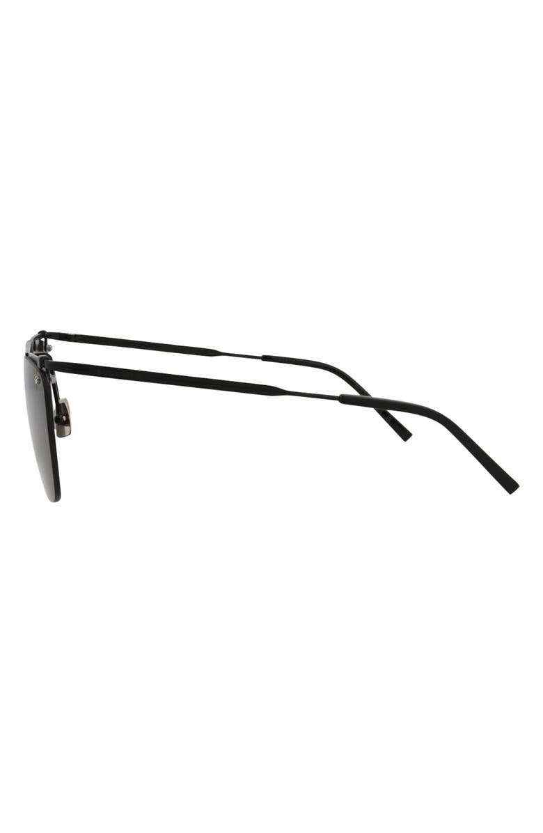 Saint Laurent 58mm Novelty Square Sunglasses, Alternate, color, 