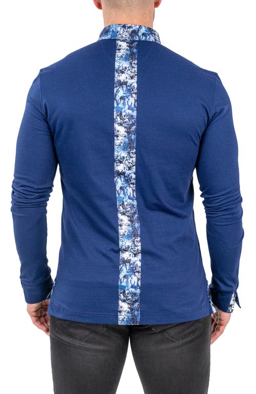 Maceoo Men's Newton Crypt Polo Shirt In Blue