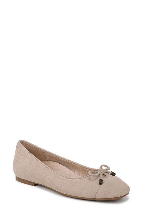 Klara Cap Toe Ballet Flat (Women)