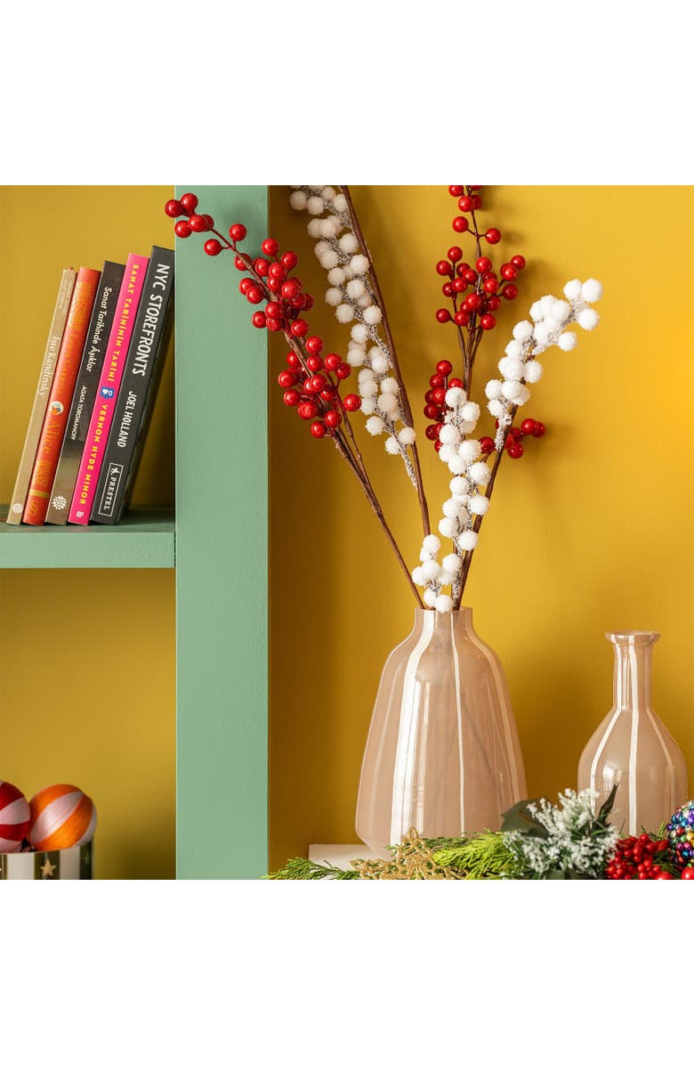 Zsa Zsa Zsu Aravali  Hand Painted Glass Decorative Object 6X6X9 In, Alternate, color, Beige