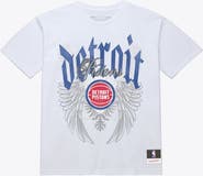 Mitchell & Ness Men's Mitchell & Ness White Detroit Pistons Old English Classic T-Shirt
