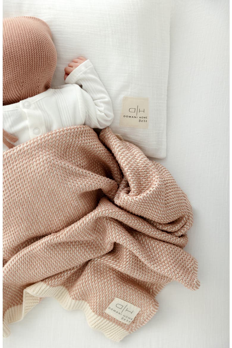 Brunello Baby Blanket, Alternate, color, ROSE BLUSH