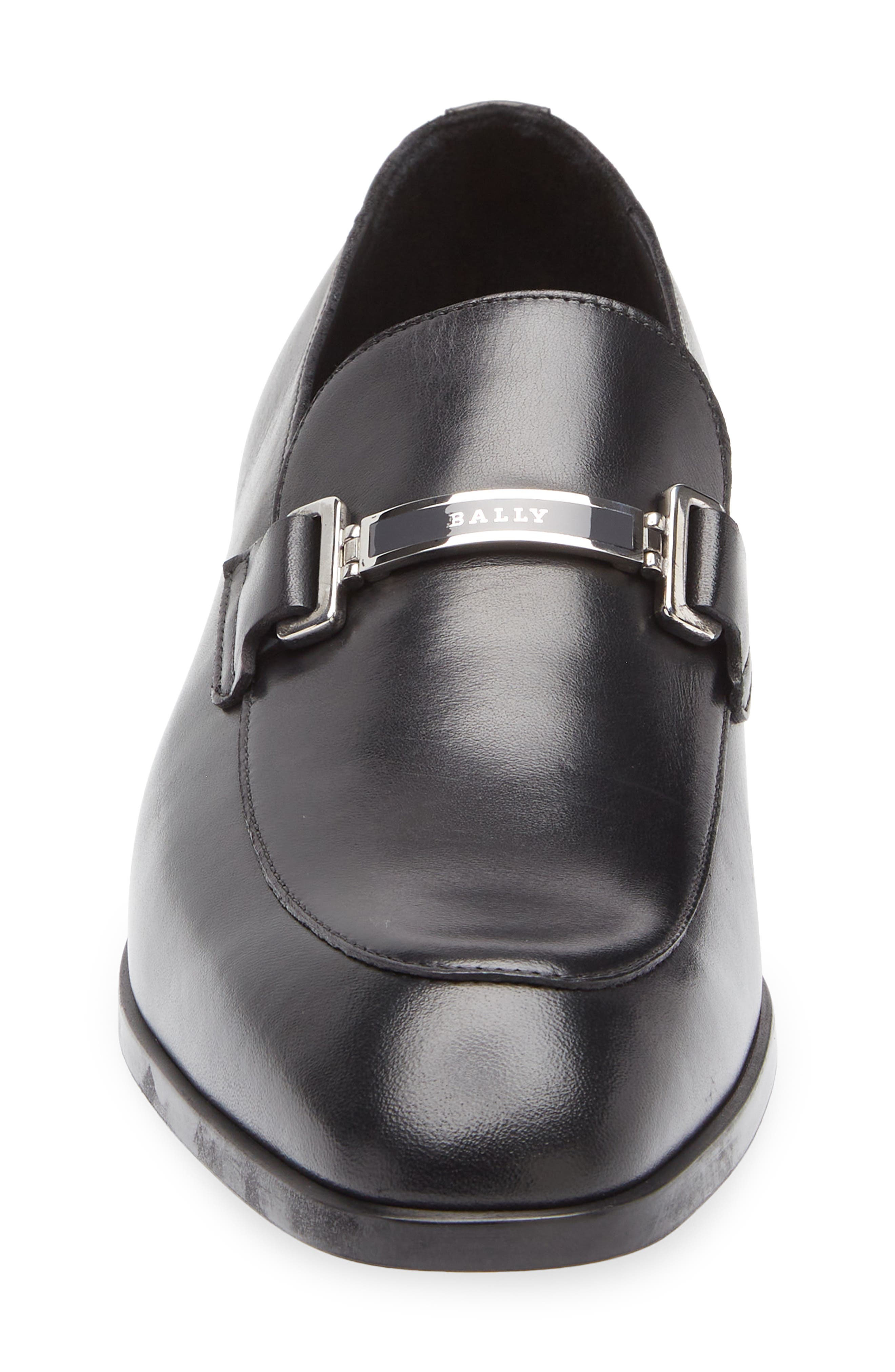Bally Onisor Apron Toe Bit Loafer, Alternate, color, Black