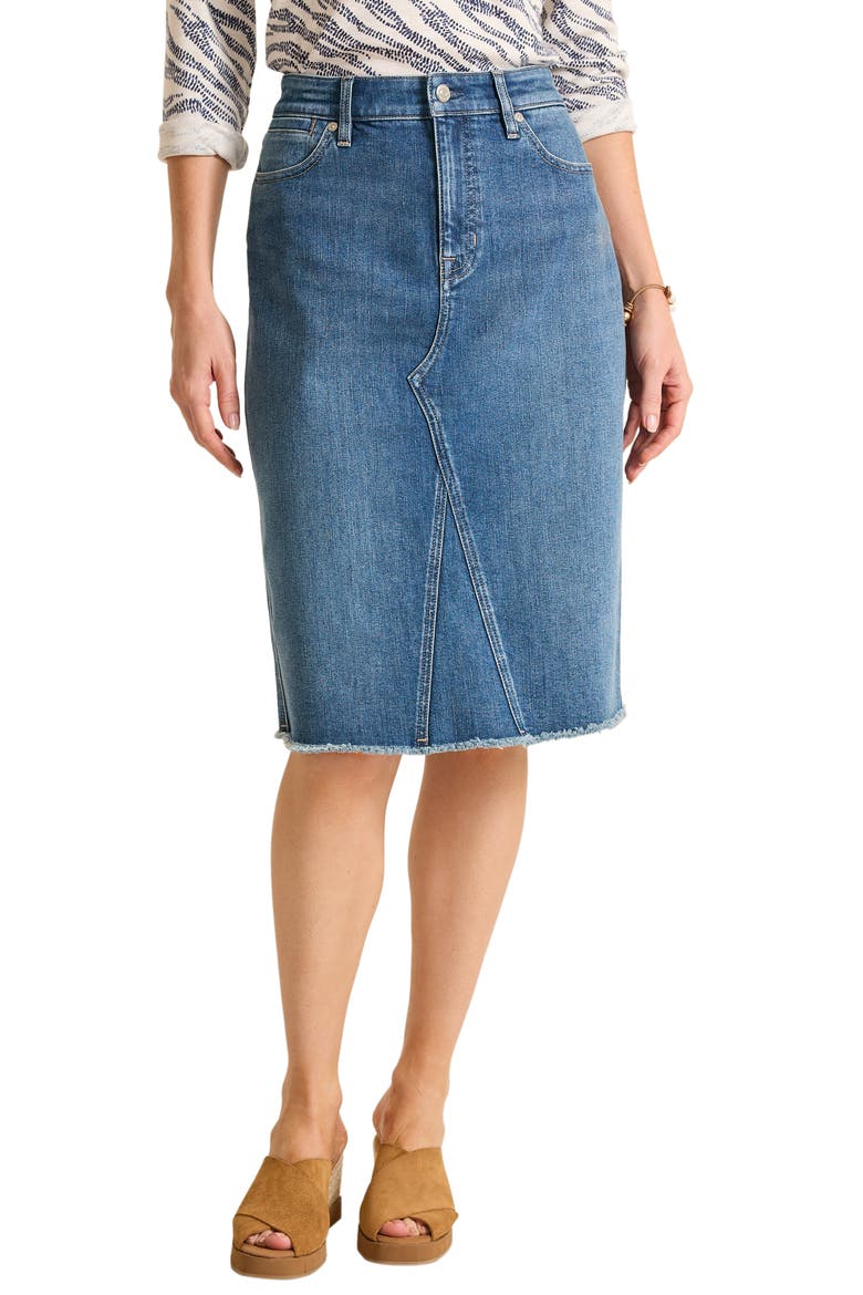 Fray Hem Denim Skirt (Women) | Nordstromrack