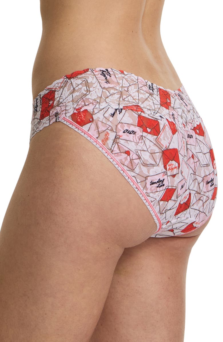 Hanky Panky Lace Vikini, Alternate, color, With Love White