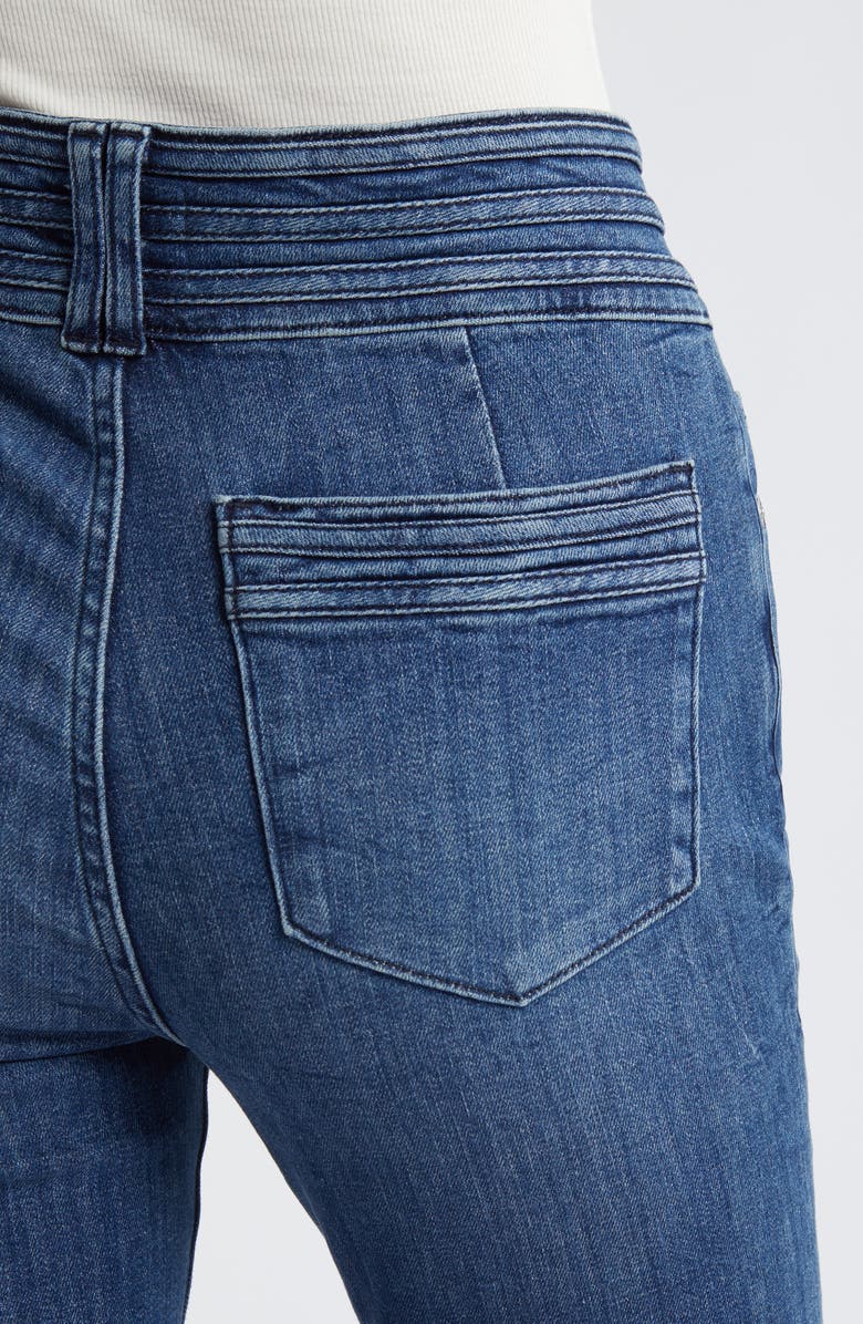 FRAME Triple Binding High Waist Flare Jeans, Alternate, color, Crossings