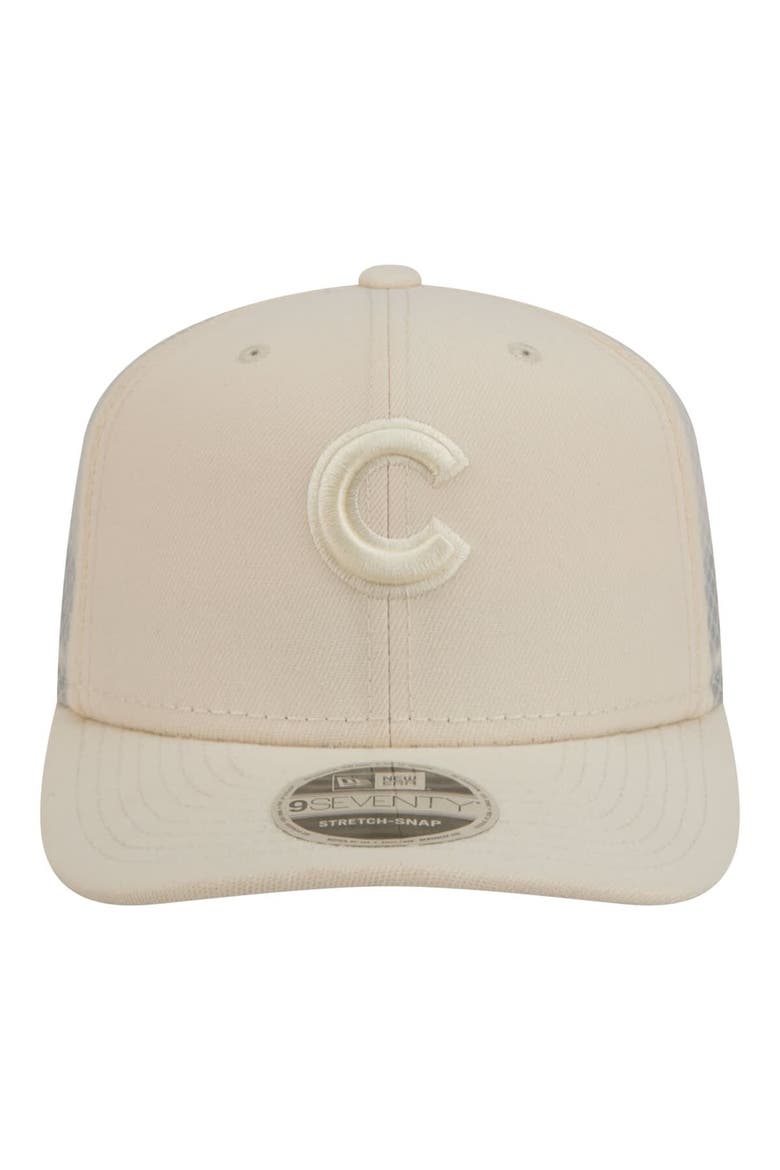 Men's New Era Light Beige Chicago Cubs Color Pack COOLERA 9SEVENTY Trucker Adjustable Hat, Alternate, color, Light Beige