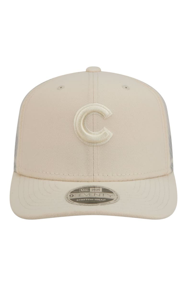 New Era Men's New Era Light Beige Chicago Cubs Color Pack COOLERA 9SEVENTY Trucker Adjustable Hat, Alternate, color, Light Beige