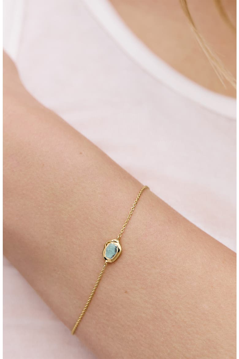 Odyssey Aquamarine Chain Bracelet (Online Trunk Show), Alternate, color, 18CT GOLD VERMEIL / AQUAMARINE