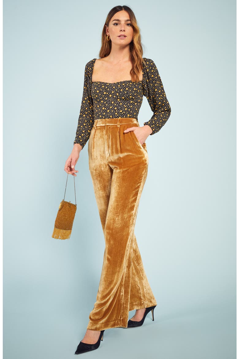 Marjorie Sweetheart Neck Top, Alternate, color, CAROLINA