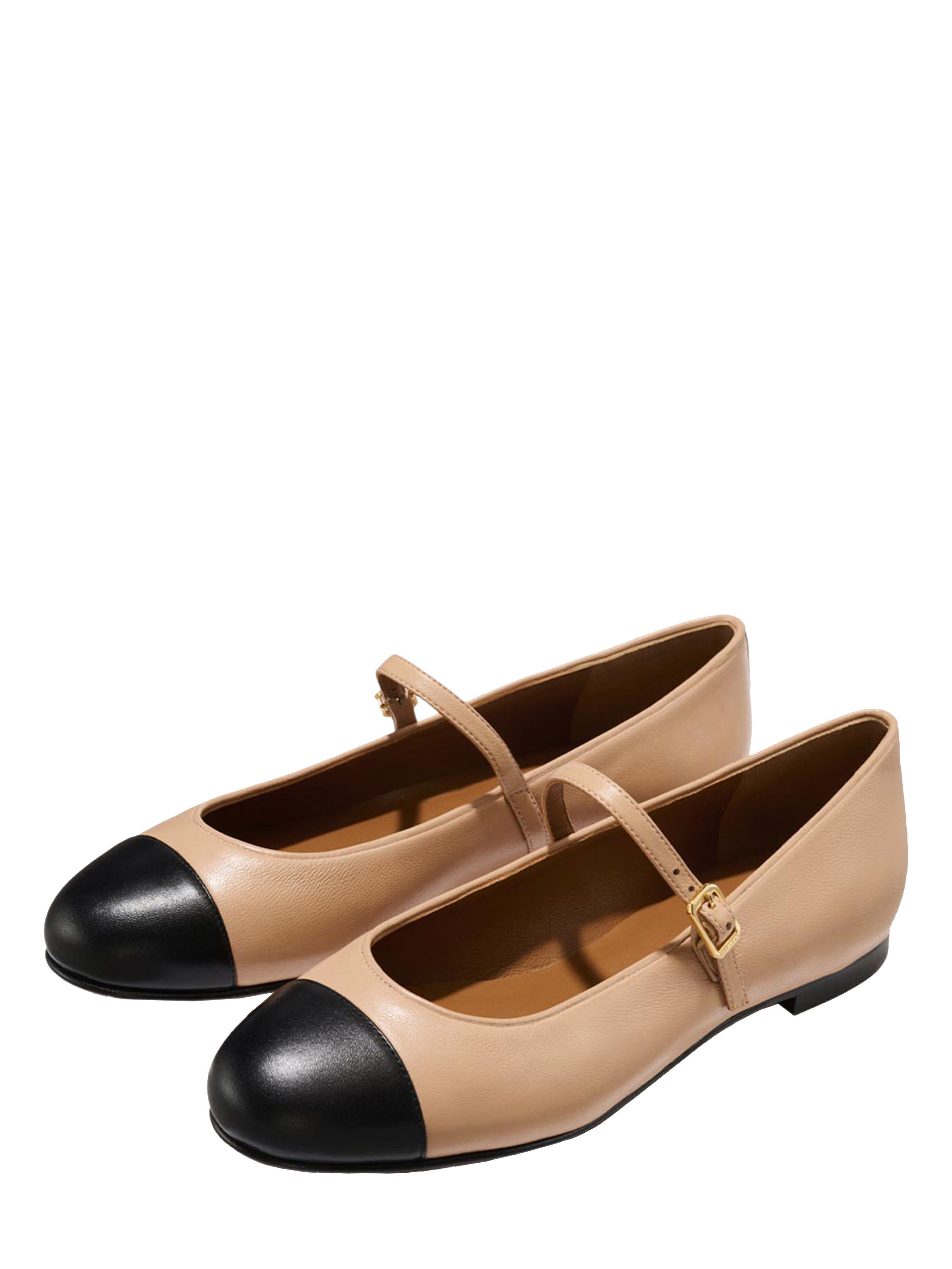 MARGAUX The Cap-Toe Demi Jane, Alternate, color, Dune And Black