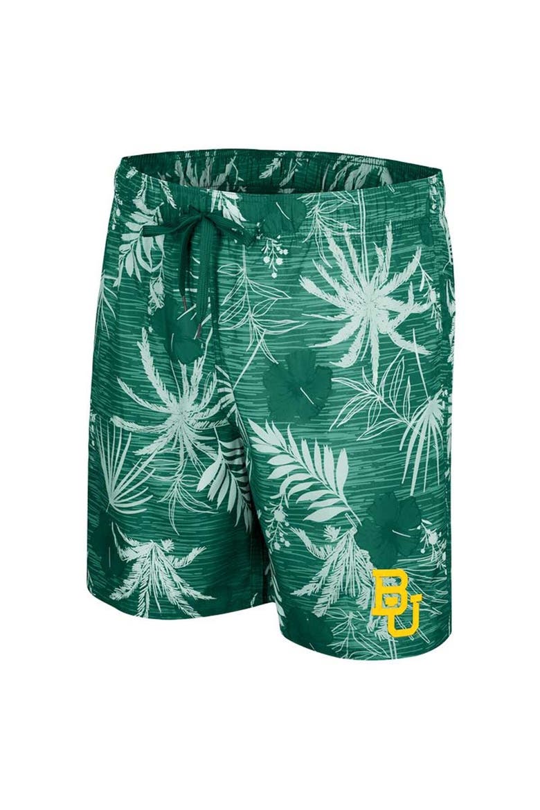 Men's Colosseum Green Baylor Bears What Else is New Swim Shorts, Alternate, color, Green