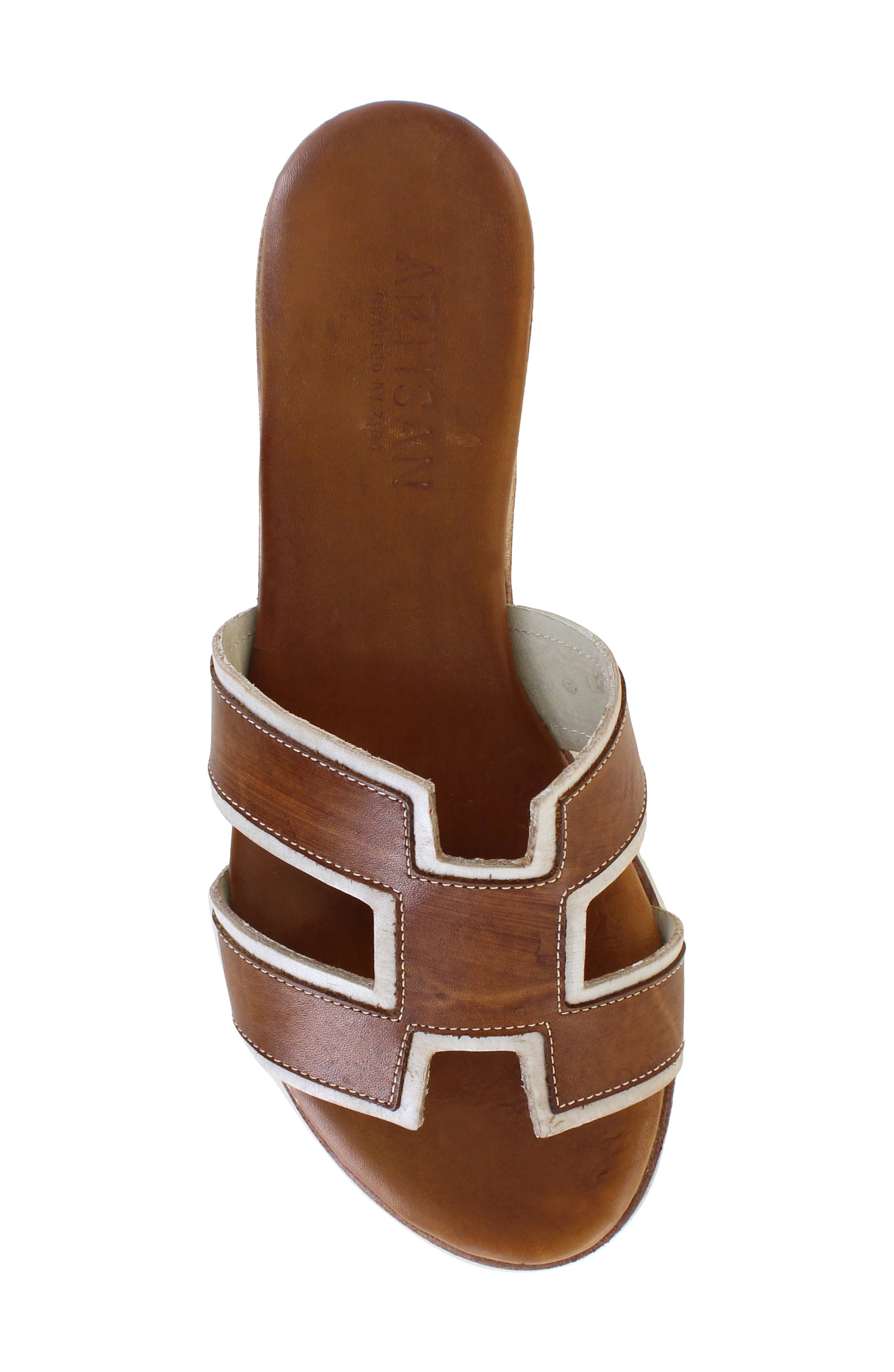 Artisan Crafted By Zigi Alitza Leather Sandal, Alternate, color, Brown