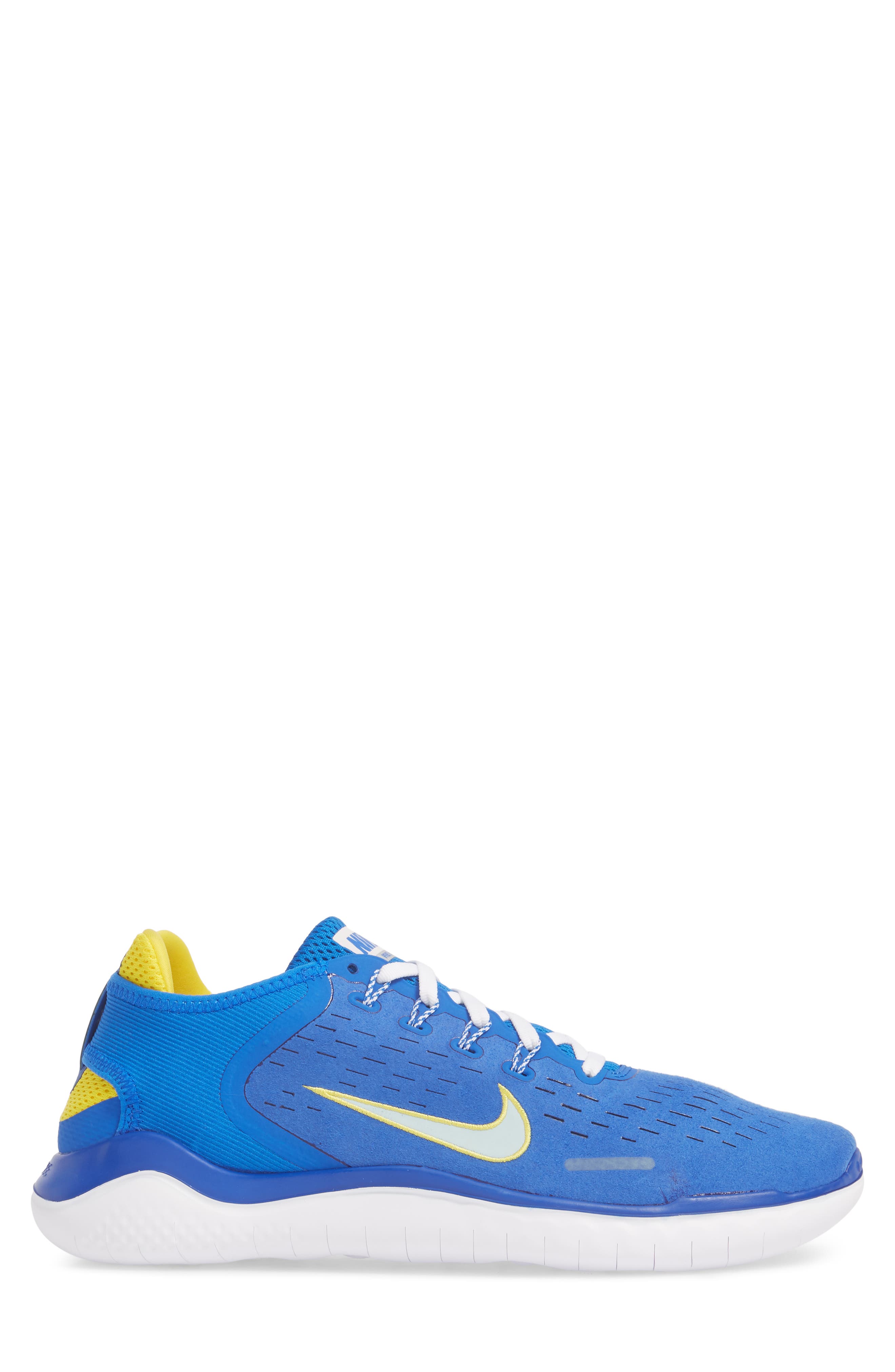 Free RN 2018 DNA Running Shoe, Alternate, color, HYPER COBALT/ CITRON TINT