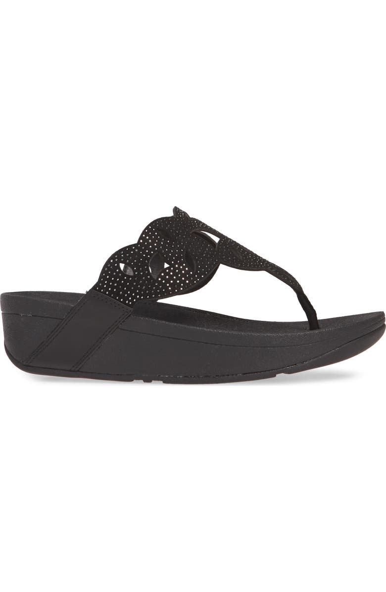 FitFlop Elora Crystal Flip Flop, Alternate, color,